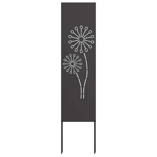 Vopese Garten Sichtschutz-Leinwand Schwarz 32 x 140 cm Sichtschutz Model876231 von Vopese