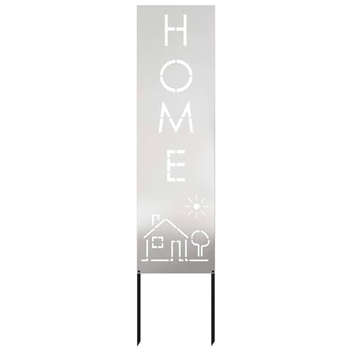 Vopese Garten Sichtschutz-Leinwand Silber 32 x 140 cm Edelstahl Sichtschutz Model876270 von Vopese