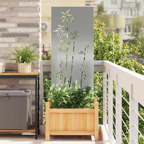 Vopese Garten Sichtschutz-Leinwand Silber 50 x 140 cm Verzinkter Stahl Sichtschutz Model876299 von Vopese
