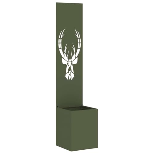 Vopese Garten Sichtschutz-Leinwand Tiermuster Olivgrün 32 x 140 cm Sichtschutz Model876416 von Vopese