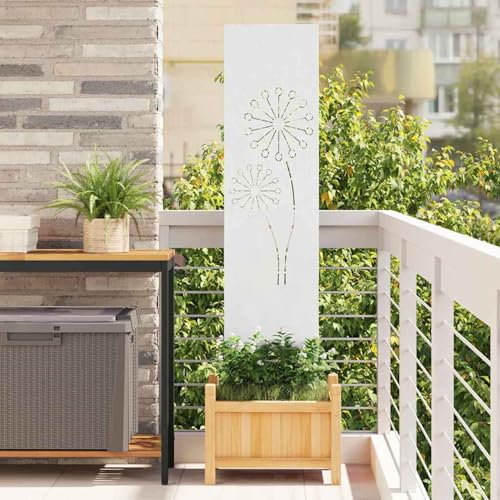Vopese Garten Sichtschutz-Leinwand Weiß 32 x 140 cm Sichtschutz Model876232 von Vopese
