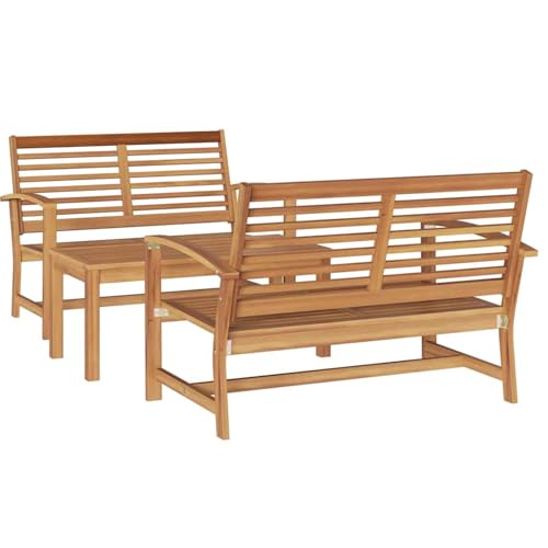 Vopese Garten-Sofa-Set 3 pcs Natur Teak-Massivholz Sofa Im Freien Model3356855 von Vopese