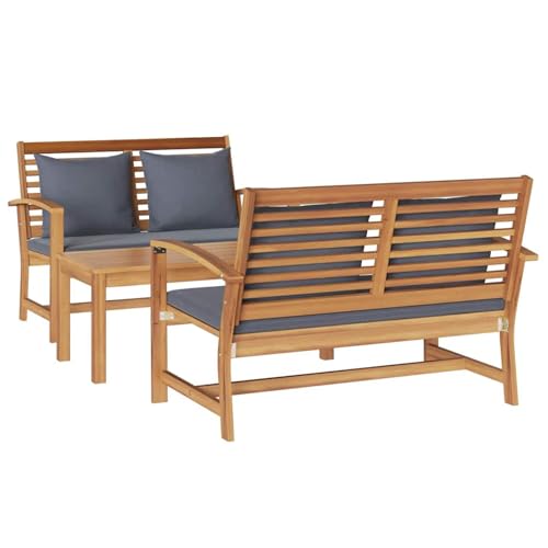 Vopese Garten-Sofa-Set 3 pcs Natur Teak-Massivholz Sofa Im Freien Model3356857 von Vopese