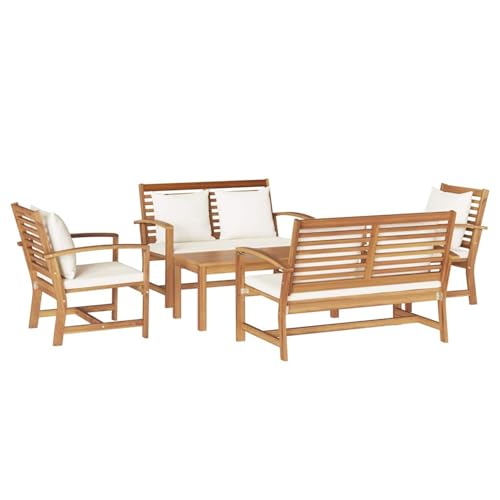 Vopese Garten-Sofa-Set 5 pcs Natur Teak-Massivholz Sofa Im Freien Model3356859 von Vopese