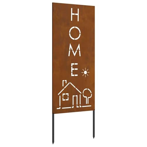 Vopese Garten dekoratives Panel Rostig 50 x 140 cm Wetterstahl Kunst und Unterhaltung Model876342 von Vopese