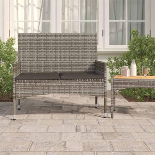 Vopese Gartenbank 2-Sitzer mit Kissen Grau Poly Rattan Gartenstühle Model319489 Vopese Gartenbank 2-Sitzer mit Kissen Grau Poly Rattan Gartenstühle Model319489 von Vopese