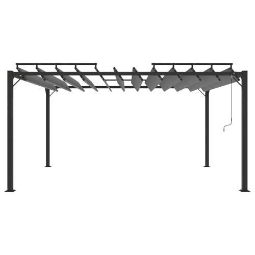 Vopese Gartenpavillon Anthrazit mit verstellbarem Lamellendach | Polyester & Aluminium | 3 x 4 x 2,05/2,25 m | für Terrasse und Pool Model313929 Vopese Gartenpavillon Anthrazit mit verstellbarem Lamellendach | Polyester & Aluminium | 3 x 4 x 2,05/2,25 m | für Terrasse und Pool Model313929 von Vopese