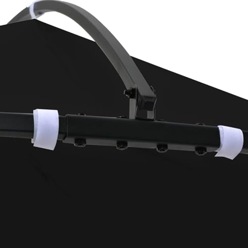 Vopese Gartenpavillon Anthrazit und Schwarz 3x2,9m, Sonnenschutz, Familienfeiern geeignet - Polyester, Eisen Model310031 von Vopese