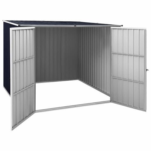 Vopese Gartenschuppen Anthrazit Verzinkter Stahl 195x198x159cm Werkzeug Gartenmöbel Aufbewahrung Model46255 von Vopese
