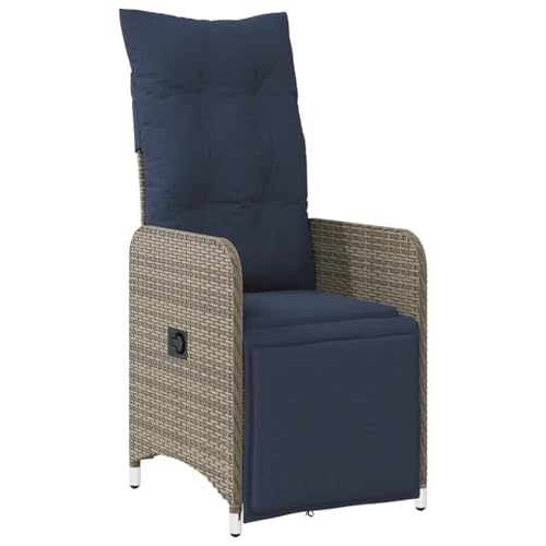 Vopese Gartensessel Verstellbar mit Kissen Grau Poly Rattan Gartenstuhl Model365699 Vopese Gartensessel Verstellbar mit Kissen Grau Poly Rattan Gartenstuhl Model365699 von Vopese