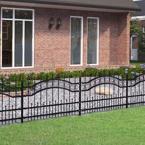 Vopese Gartenzaun mit Speerspitze Schwarz 240 x 75 cm Pulverbeschichteter Stahl Zaun Model151084 Vopese Gartenzaun mit Speerspitze Schwarz 240 x 75 cm Pulverbeschichteter Stahl Zaun Model151084 von Vopese