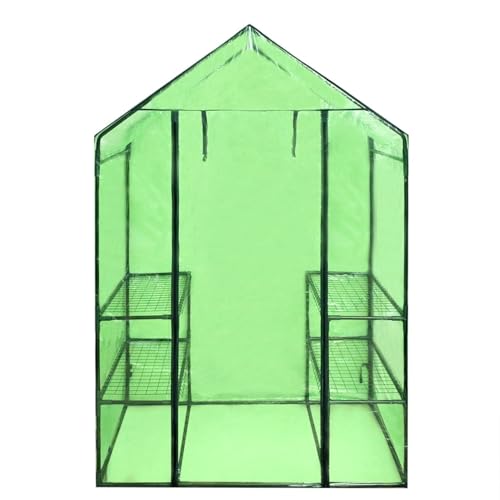 Vopese Gewächshaus für Pflanzenzucht | Transparent Grün | 120x80x190 cm | Hobbygärtner Model41545 von Vopese