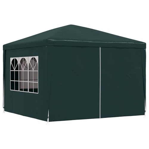 Vopese Grünes Partyzelt 3x3m mit UV- und wasserbeständigem PE-Dach, Stahlrahmen - Gartenfestzelt Model45099 von Vopese