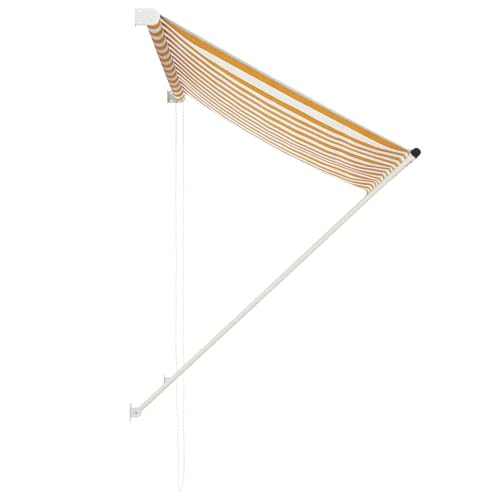 Vopese Handbetriebene einziehbare Markise Gelb/Weiß Stahlrahmen 150x150cm für Fenster Terrasse Balkon Garten Model143752 Vopese Handbetriebene einziehbare Markise Gelb/Weiß Stahlrahmen 150x150cm für Fenster Terrasse Balkon Garten Model143752 von Vopese
