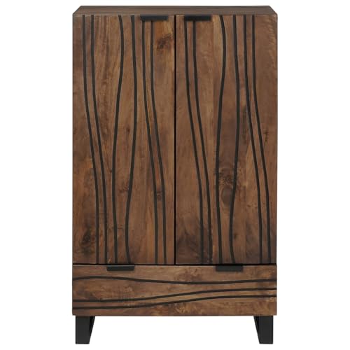 Vopese Highboard 60x33.5x100 cm Massivholz Mango Bed Headboard Model4018038 von Vopese