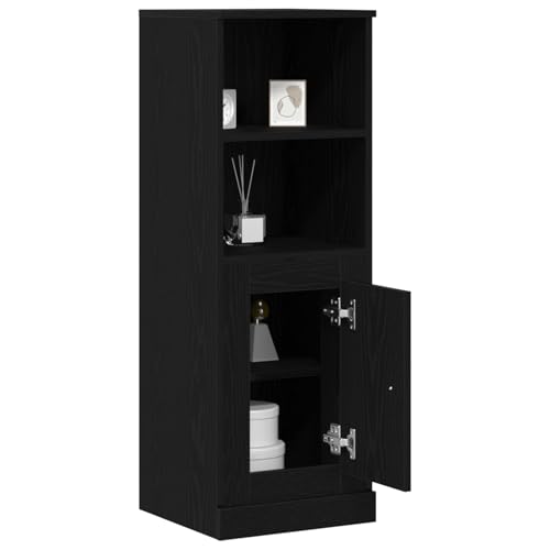 Vopese Highboard Schwarzes Eichenholz 36x35.5x103.5 cm MDF küchenschränke einzeln Model862821 von Vopese