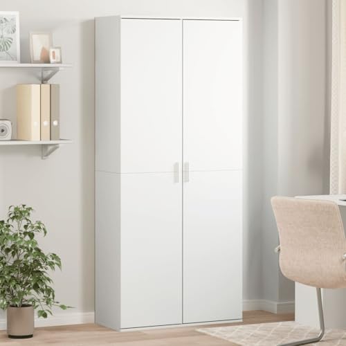 Vopese Highboard Weiß 80x35x180 cm Holzwerkstoff Anrichte Model3276651 von Vopese