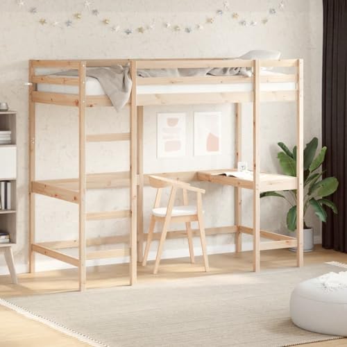 Vopese Hochbett mit Schreibtisch 90x190 cm Massivholz Kiefer Bett Model842858 Vopese Hochbett mit Schreibtisch 90x190 cm Massivholz Kiefer Bett Model842858 von Vopese