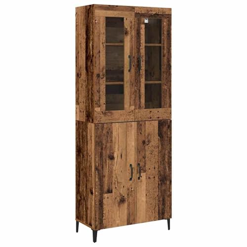 Vopese Hochboard 2 pcs Altholz 69,5 x 34 x 180 cm Holzwerkstoff Highboard Model3394587 von Vopese
