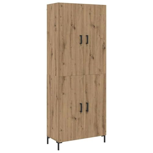 Vopese Hochboard Eiche handwerklich 69,5 x 34 x 180 cm Holzwerkstoff Highboard Model3394540 von Vopese