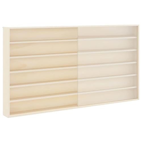 Vopese Holz-Sammelvitrine mit Regal Braun 100 x 8,5 x 54 cm Sperrholz Vitrinen Model42015630 von Vopese