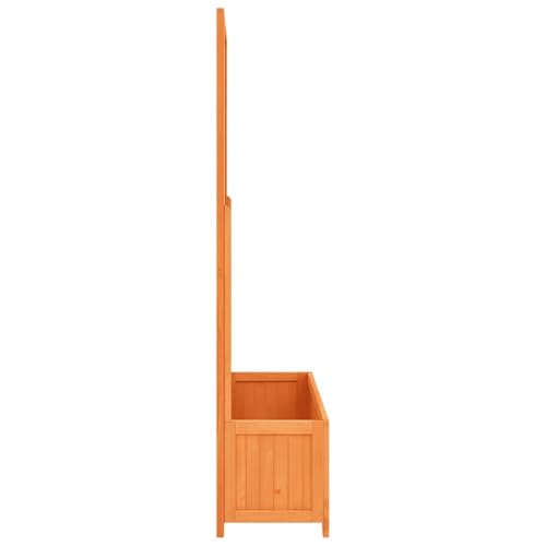 Vopese Holzspalier mit Pflanzgefäß für Kletterpflanzen, braun, Tannenholz, 70 x 30 x 135 cm, Außenbereich Model316426 von Vopese