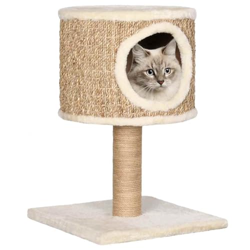 Vopese Katzen-Kratzbaum mit Katzenh?hle 52 cm Seegras Pet Kratzbaum Model170972 von Vopese