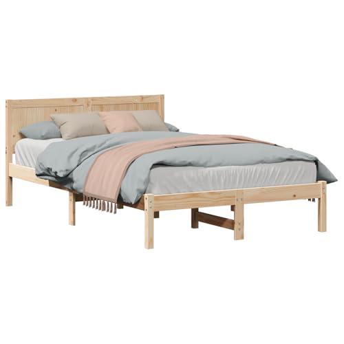Vopese Kiefernholz Bettgestell Natur Massivholz Kiefer 120 x 190 cm Massivholz Bettgestell Model872200 von Vopese