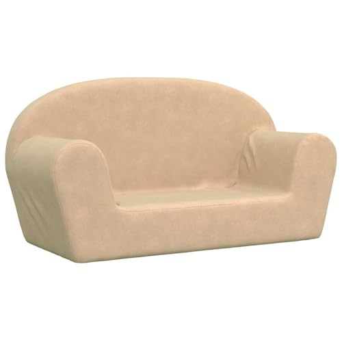 Vopese Kindersofa 2-Sitzer Creme Weicher Plüsch Sofa Sofa Model356989 von Vopese