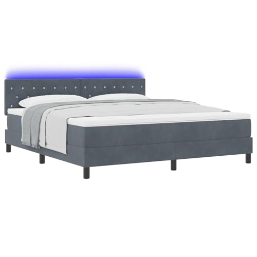 Vopese Komfortables Boxspringbett mit Samtbezug und Taschenfederkernmatratze | 2 Personen | 250 kg | Schlafzimmer von Vopese