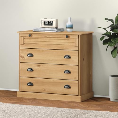 Vopese Kommode VIGO 80x40x76 cm Massivholz Kiefer Kommode Model353160 von Vopese