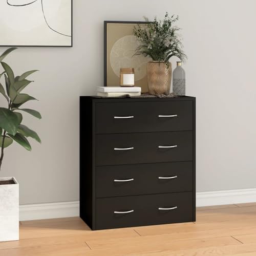 Vopese Kommode mit 4 Schubladen 60×30,5×71 cm Schwarz Anrichte Model342577 von Vopese
