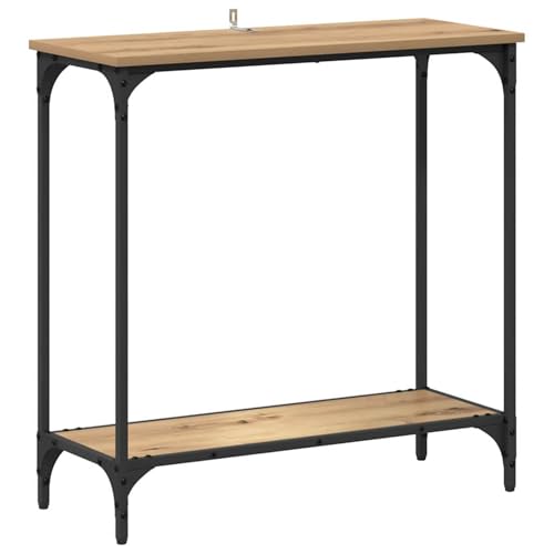 Vopese Konsolentisch mit Regal Eiche handwerklich 75 x 30.5 x 75 cm Konsolentisch Model883520 Vopese Konsolentisch mit Regal Eiche handwerklich 75 x 30.5 x 75 cm Konsolentisch Model883520 von Vopese