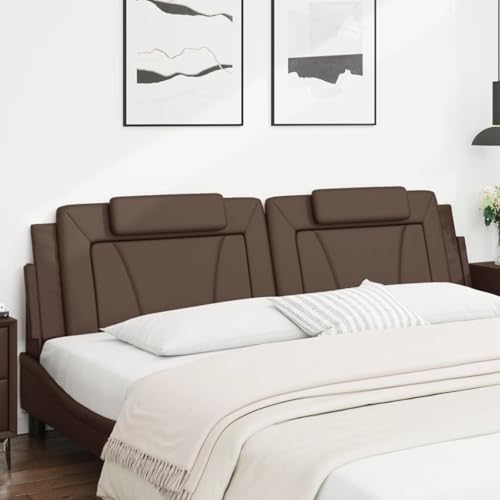 Vopese Kopfteil-Kissen Braun 200 cm Kunstleder Bed Headboard Model374816 Vopese Kopfteil-Kissen Braun 200 cm Kunstleder Bed Headboard Model374816 von Vopese