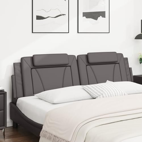 Vopese Kopfteil-Kissen Grau 180 cm Kunstleder Bed Headboard Model374807 von Vopese