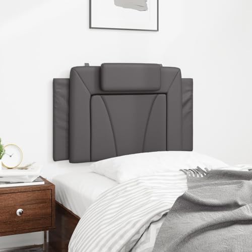 Vopese Kopfteil-Kissen Grau 80 cm Kunstleder Bed Headboard Model374763 Vopese Kopfteil-Kissen Grau 80 cm Kunstleder Bed Headboard Model374763 von Vopese