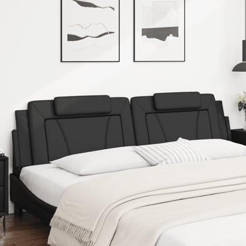 Vopese Kopfteil-Kissen Schwarz 200 cm Kunstleder Bed Headboard Model374814 Vopese Kopfteil-Kissen Schwarz 200 cm Kunstleder Bed Headboard Model374814 von Vopese