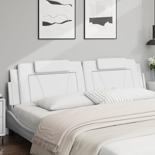 Vopese Kopfteil-Kissen Weiß 200 cm Kunstleder Bed Headboard Model374815 Vopese Kopfteil-Kissen Weiß 200 cm Kunstleder Bed Headboard Model374815 von Vopese