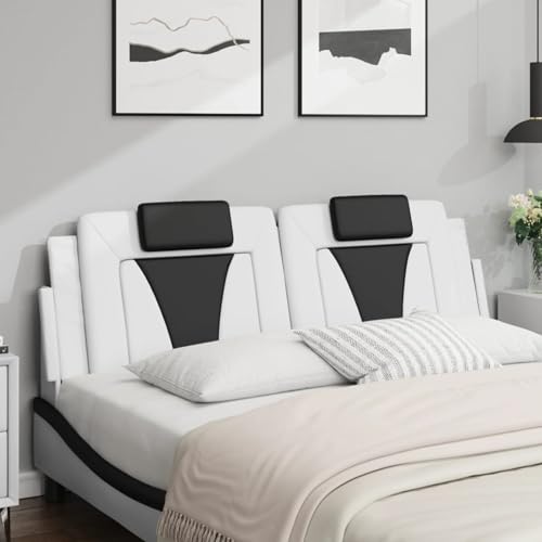 Vopese Kopfteil-Kissen Weiß und Schwarz 160 cm Kunstleder Bed Headboard Model374803 Vopese Kopfteil-Kissen Weiß und Schwarz 160 cm Kunstleder Bed Headboard Model374803 von Vopese