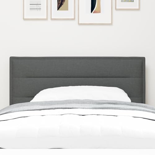 Vopese Kopfteil mit Linien-Design Dunkelgrau 100 cm Stoff Bed Headboard Model42007007 Vopese Kopfteil mit Linien-Design Dunkelgrau 100 cm Stoff Bed Headboard Model42007007 von Vopese