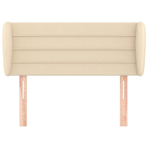 Vopese Kopfteil mit Ohren Creme 103x23x78/88 cm Stoff Bed Headboard Model3117279 Vopese Kopfteil mit Ohren Creme 103x23x78/88 cm Stoff Bed Headboard Model3117279 von Vopese