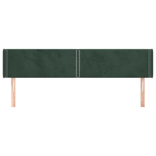 Vopese Kopfteil mit Ohren Dunkelgrün 163x16x78/88 cm Samt Bed Headboard Model3118685 Vopese Kopfteil mit Ohren Dunkelgrün 163x16x78/88 cm Samt Bed Headboard Model3118685 von Vopese