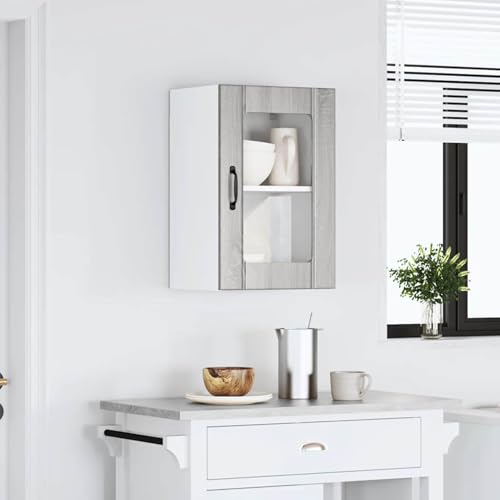 Vopese Küchen-Hängeschrank mit Glastür Lucca Grau Sonoma küchenschränke einzeln Model853773 Vopese Küchen-Hängeschrank mit Glastür Lucca Grau Sonoma küchenschränke einzeln Model853773 von Vopese