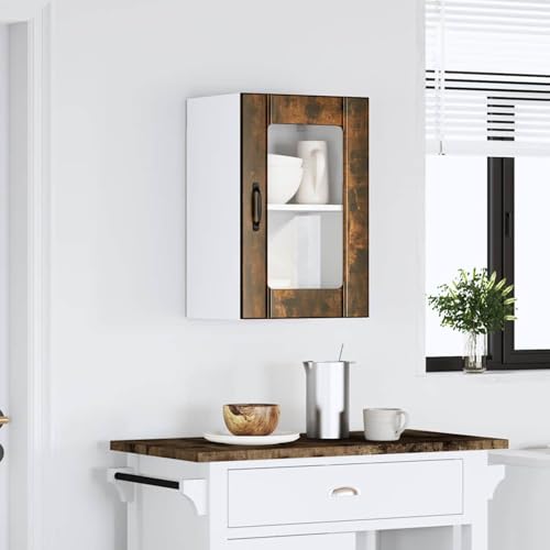 Vopese Küchen-Hängeschrank mit Glastür Lucca Räuchereiche küchenschränke einzeln Model853772 Vopese Küchen-Hängeschrank mit Glastür Lucca Räuchereiche küchenschränke einzeln Model853772 von Vopese