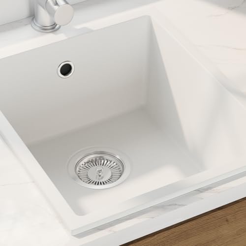 Vopese Küchenspüle mit Überlaufloch aus weißem Granit Küchenspüle Model4012354 von Vopese
