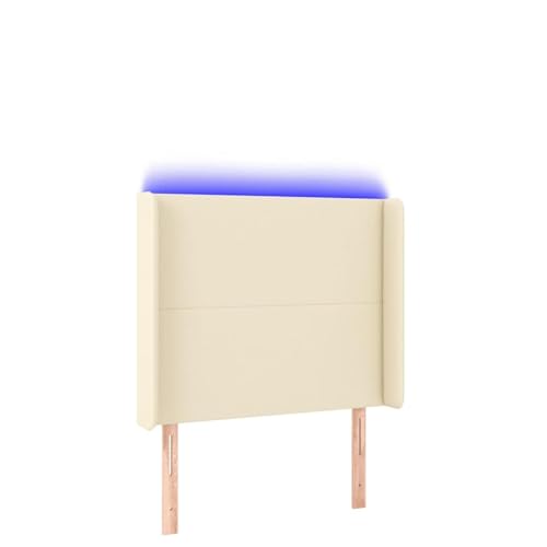 Vopese LED Kopfteil Creme 83x16x118/128 cm Kunstleder Kopfteil Model3123842 Vopese LED Kopfteil Creme 83x16x118/128 cm Kunstleder Kopfteil Model3123842 von Vopese