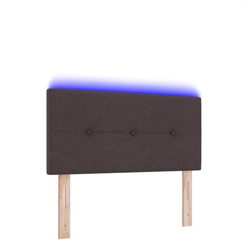 Vopese LED Kopfteil mit Knopfheftung Dunkelbraun 90 cm Stoff Bed Headboard Model3338099 Vopese LED Kopfteil mit Knopfheftung Dunkelbraun 90 cm Stoff Bed Headboard Model3338099 von Vopese