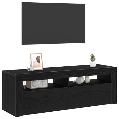 Vopese LED TV-Schrank Schwarz Eiche 120x35x40 cm Holzwerkstoff TV Cabinet Model862559 Vopese LED TV-Schrank Schwarz Eiche 120x35x40 cm Holzwerkstoff TV Cabinet Model862559 von Vopese