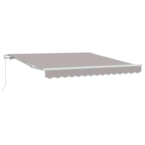 Vopese Manuelle Einziehbare Markise Hellgrau 350x250 cm Sonnenschirm Model3330375 von Vopese