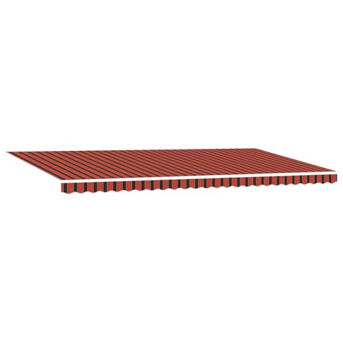 Vopese Manuelle Einziehbare Markise mit LED Orange und Braun 600x350 cm Sonnenschirm Model3331702 von Vopese